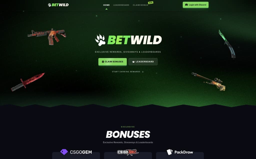 Green gaming rewards site template